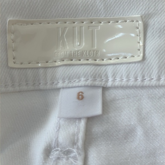 Kut From the Kloth Rachael High Rise Mom Jean White Size 6 Fab Ab - Picture 5 of 11